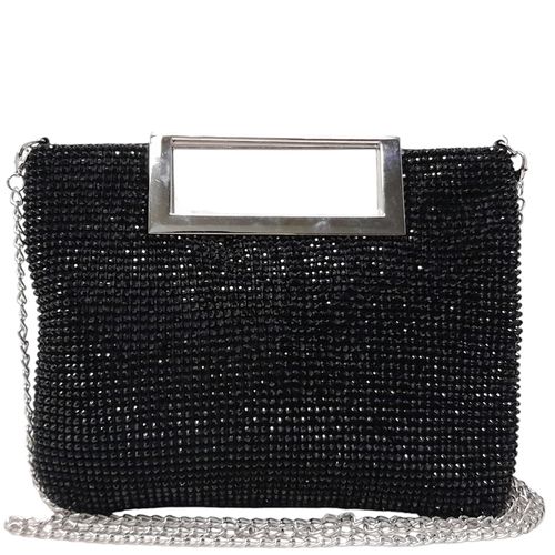 Cartera clutch Sasha color negro para mujer