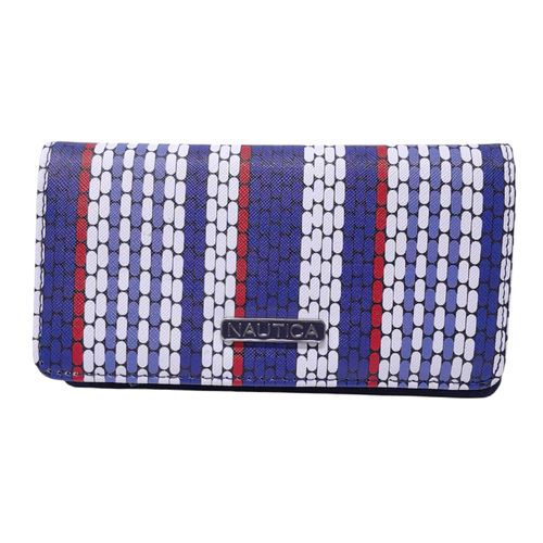 Billetera flap Nautica multicolor para mujer