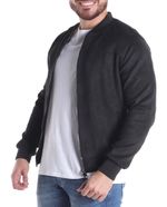 104719021-Chaqueta-bomber-Denim---Flower-negra-gamuza-con-textura-para-hombre