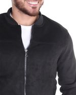 104719021-Chaqueta-bomber-Denim---Flower-negra-gamuza-con-textura-para-hombre