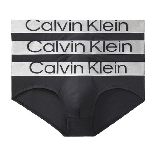 Pack de 3 calzoncillos Calvin Klein negros sólidos para hombre