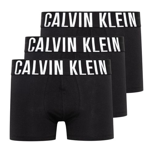 Pack de 3 boxers trunk Calvin Klein negros sólidos para hombre