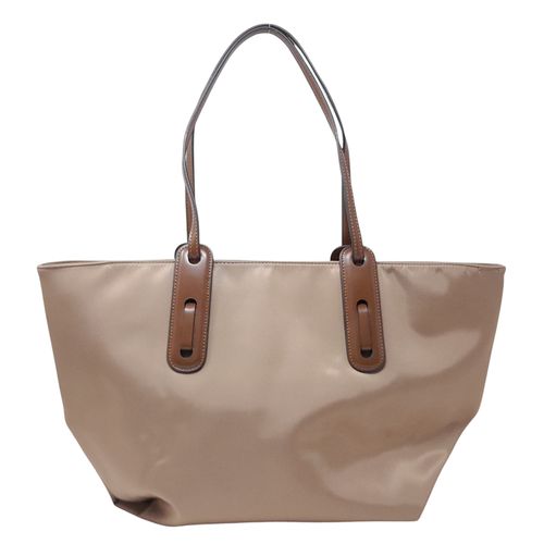 Cartera tote Sfera color café para mujer