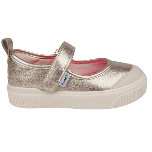 Zapato casual Pampili dorado para niña bebé