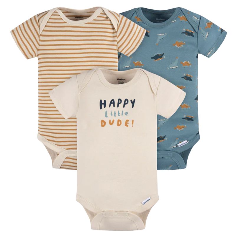 Set-de-3-mamelucos-multicolor-con-estampado-de-dinosaurios-para-bebe-niño