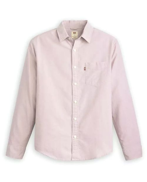 Camisa casual Levi's regular fit rosada sólida para hombre