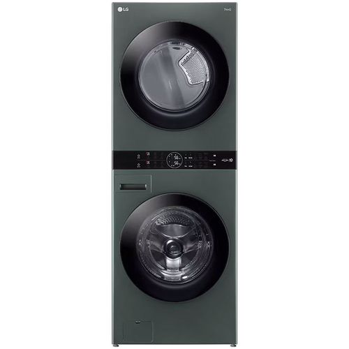 Torre de lavado y secado a gas LG 25KG verde inverter // WK25GGS6