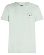 104794049-Camiseta-casual-Tommy-Hilfiger-verde-claro-con-logo-circular-para-hombre