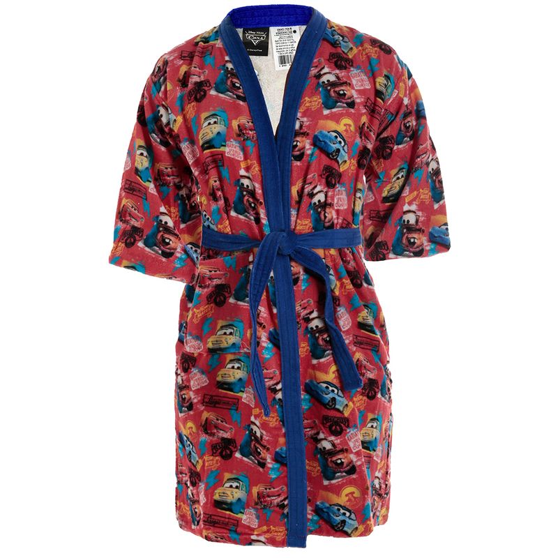 104736893-Bata-de-baño-roja-con-estampado-de-cars-para-niño