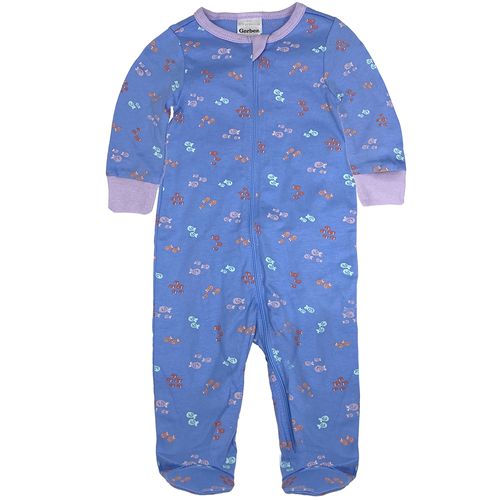 Pijama azul con estampado para bebé niño