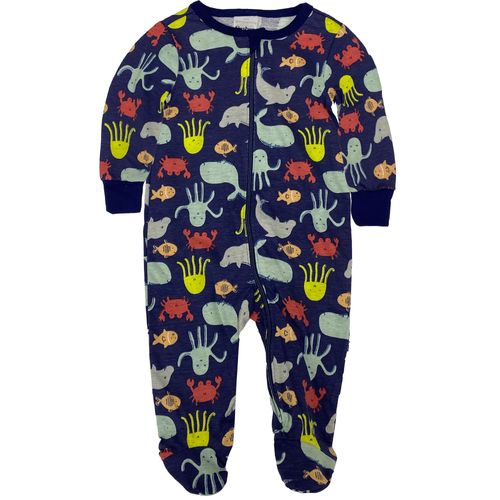Pijama azul con estampado para bebé niño
