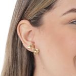104701998-Aretes-en-forma-de-lazo-de-acero-con-baño-de-oro-para-mujer