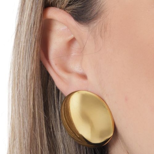 Aretes dorados para mujer