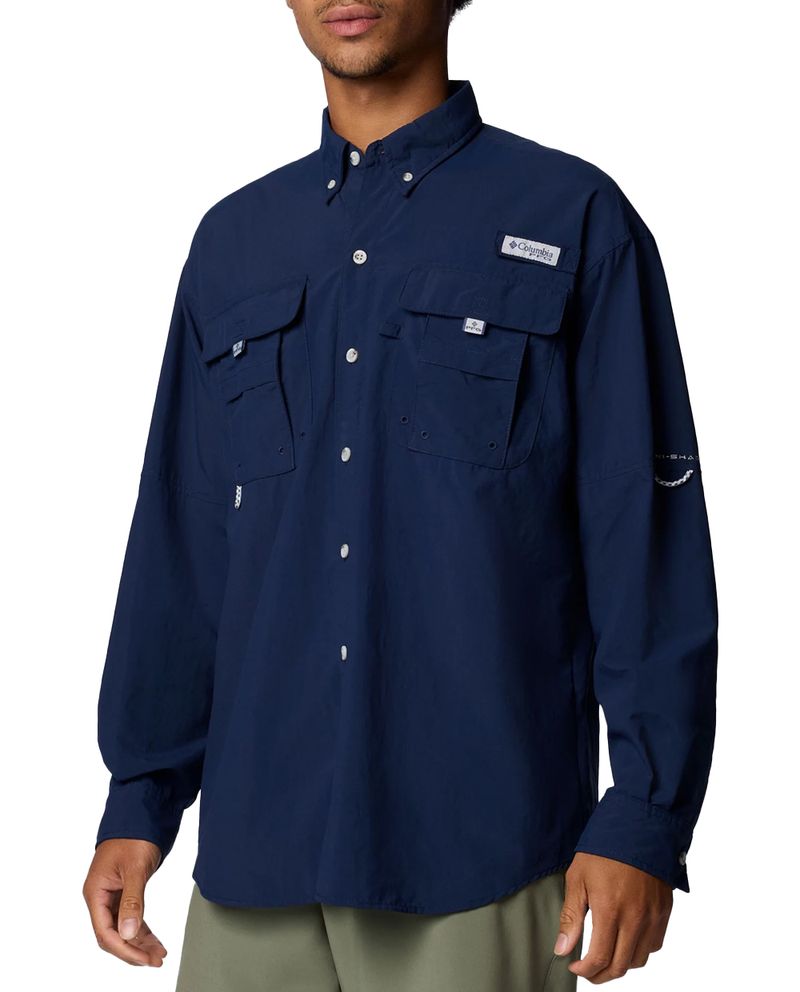 104797302-Camisa-Columbia-PFG-Bahama-II-navy-solida-para-hombre