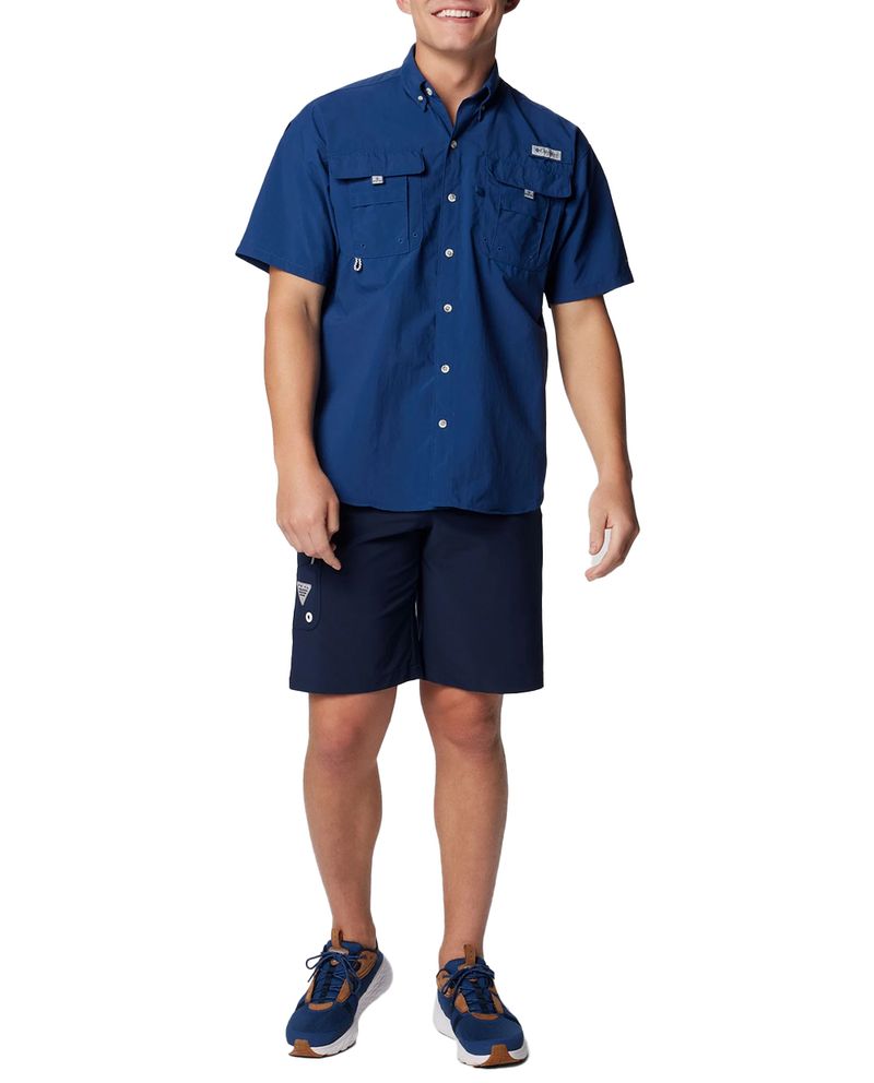 104797314-Camisa-Columbia-PFG-Bahama-II-azul-solida-para-hombre