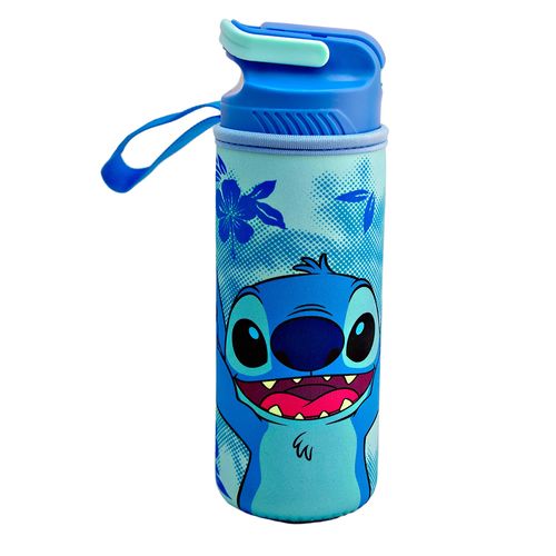 Botella Disney Stitch de plástico con funda 600 ml