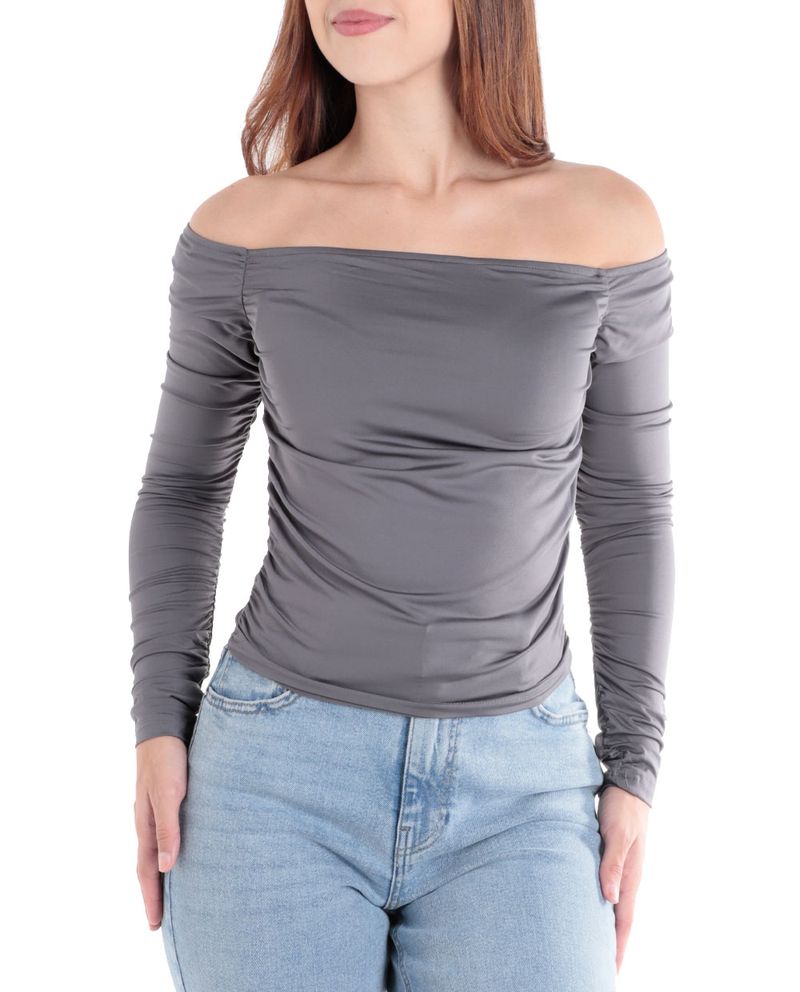 104631343-Blusa-Orange-off-shoulder-gris-manga-larga-para-mujer