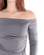 104631343-Blusa-Orange-off-shoulder-gris-manga-larga-para-mujer