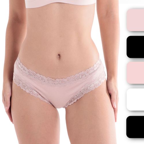 Set de 5 bikinis Rene Rofe de cintura corta para mujer