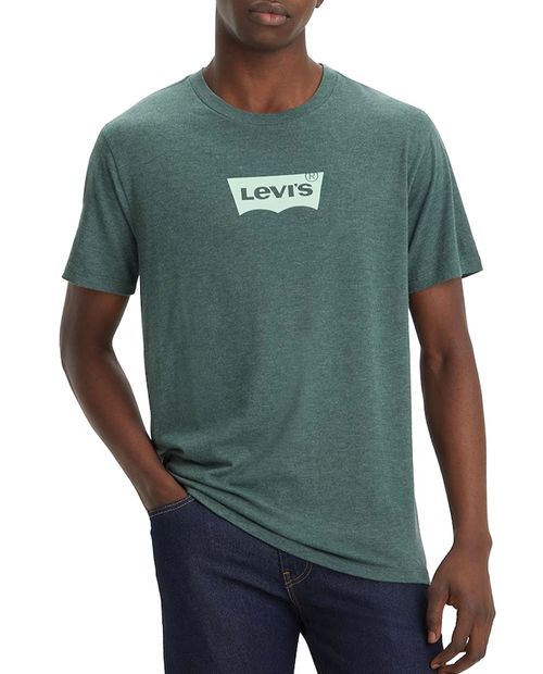 Camiseta Levi's regular fit verde oscuro estampada para hombre
