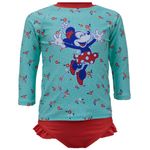 Traje-de-baño-2-piezas-bicolor-con-estampado-de-Minnie-para-bebe-niña-104508098