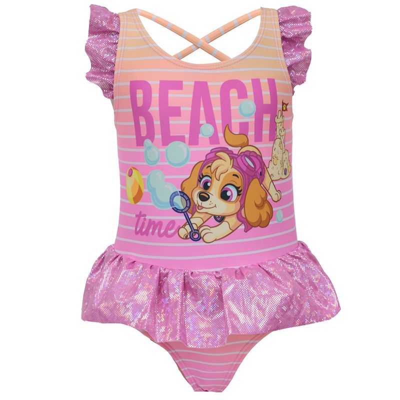 Traje-de-baño-1-pieza-multicolor-con-estampado-de-Skye-para-niña-104700962