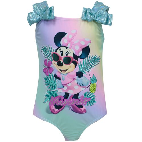 Traje multicolor con estampado de Minnie para niña