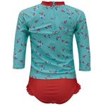 Traje-de-baño-2-piezas-bicolor-con-estampado-de-Minnie-para-bebe-niña-104508098