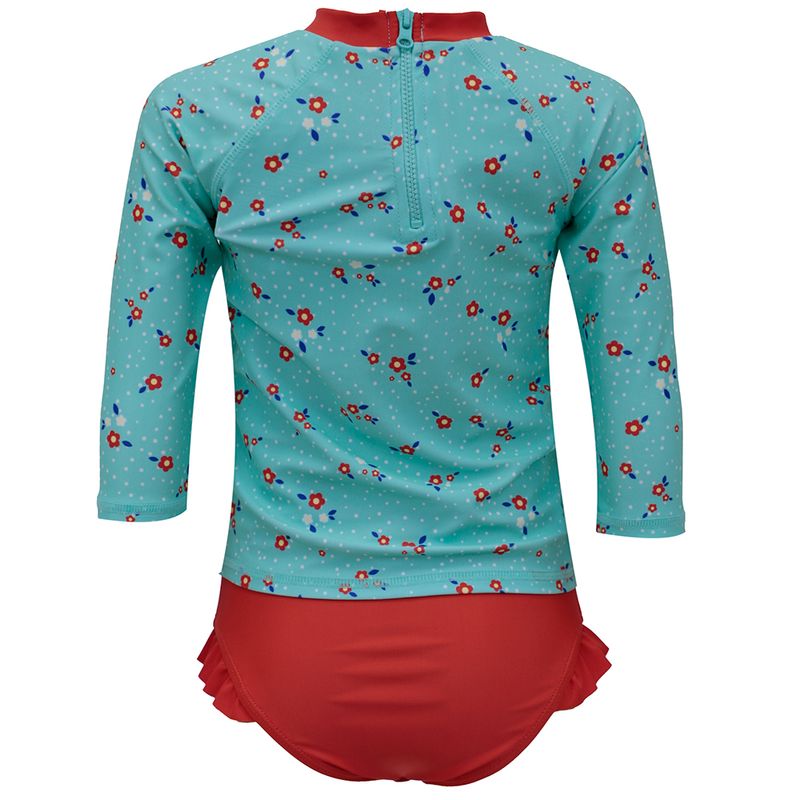 Traje-de-baño-2-piezas-bicolor-con-estampado-de-Minnie-para-bebe-niña-104508098