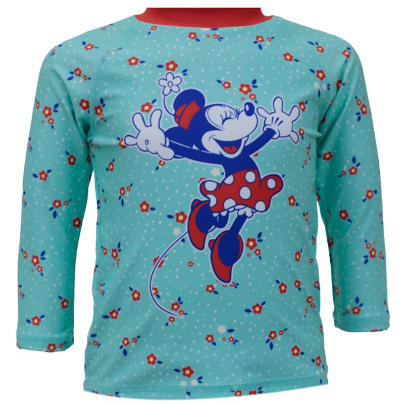 Traje-de-baño-2-piezas-bicolor-con-estampado-de-Minnie-para-bebe-niña-104508098