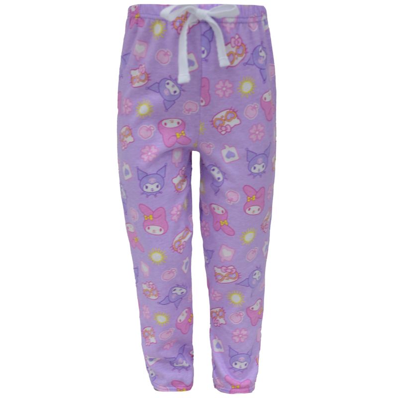 Pijama-2-piezas-bicolor-con-estampado-de-Hello-Kitty-para-niña-104684363