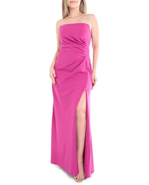 Vestido Danny & Nicole maxi rosado strapless para mujer