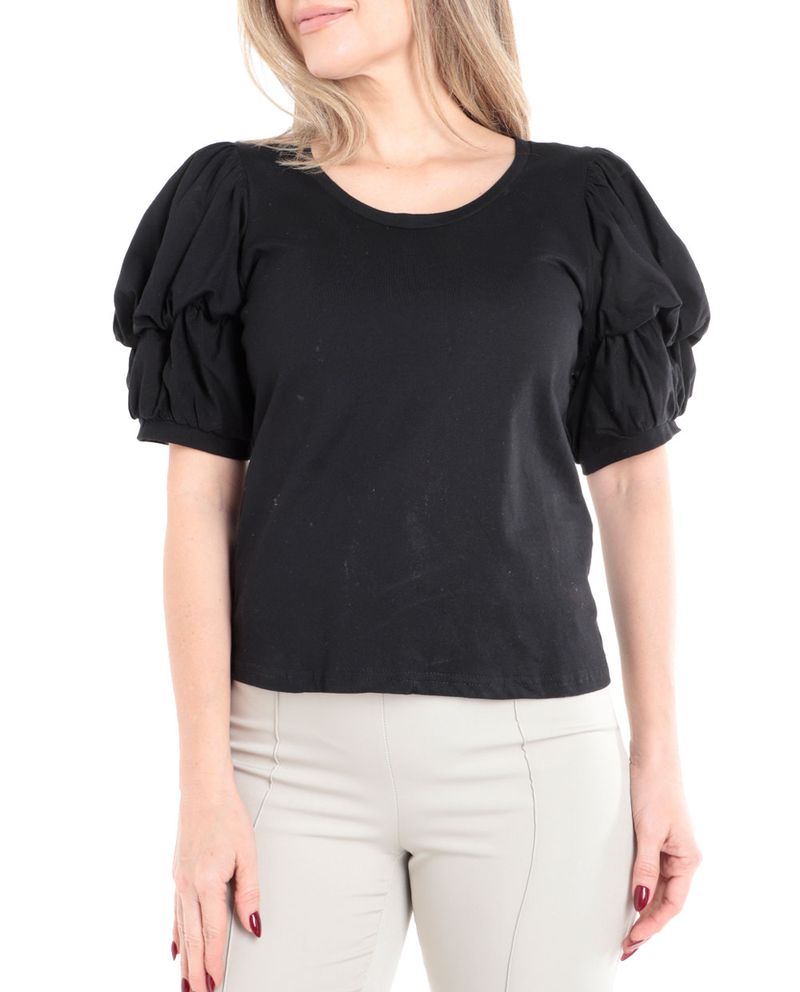 104625914-Blusa-Sabrina-formal-negra-manga-3-4-para-mujer