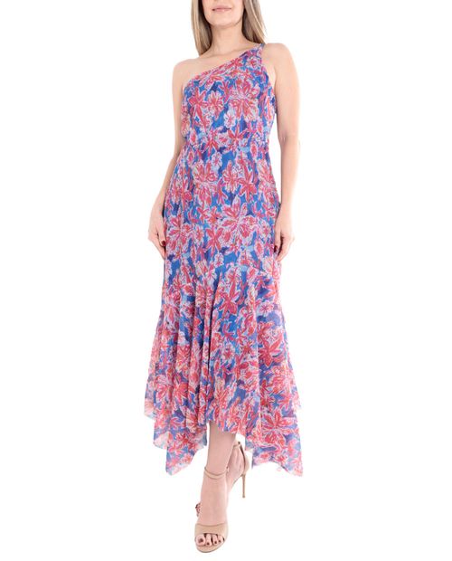 Vestido Sabrina maxi estampado de un tirante para mujer
