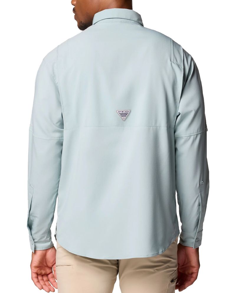 Chemise De Pêche Columbia PFG Tamiami II - Homme, Manches Courtes, Taille S, Orange Foncé