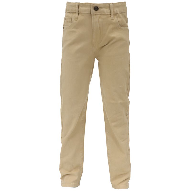 Jeans-beige-solido-para-niño