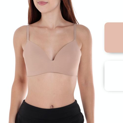 Set de 2 brassieres Rene Rofe sin aros para mujer