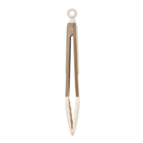 Pinza de madera y silicón color crema 23 cm