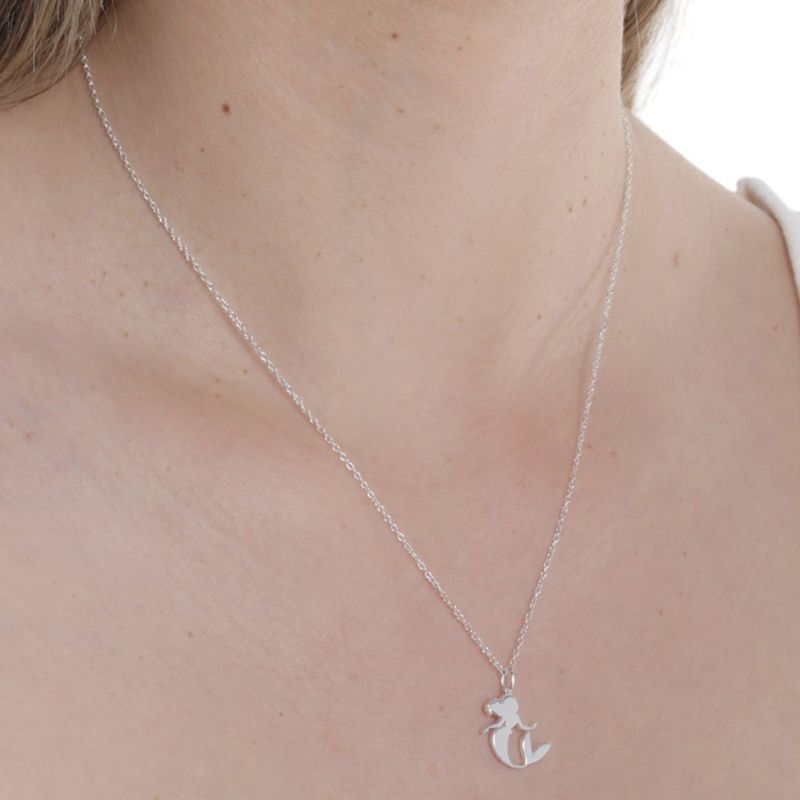 104711155-Cadena-con-dije-de-la-sirenita-plateado-1mm-18--para-mujer-niña
