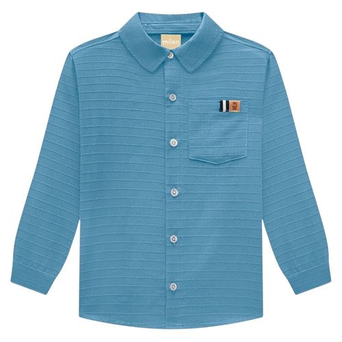 Camisa celeste sólido para niño