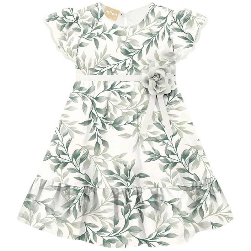 Vestido-blanco-con-estampado-de-hojas-para-bebe-niña-104769589
