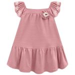 Vestido-rosado-solido-para-bebe-niña-104773054