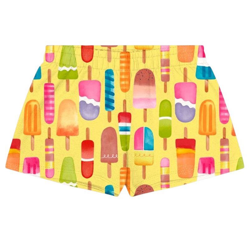 Short-amarillo-con-estampado-para-niña-104781939