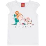 Blusa-blanca-con-estampado-para-niña-104781947