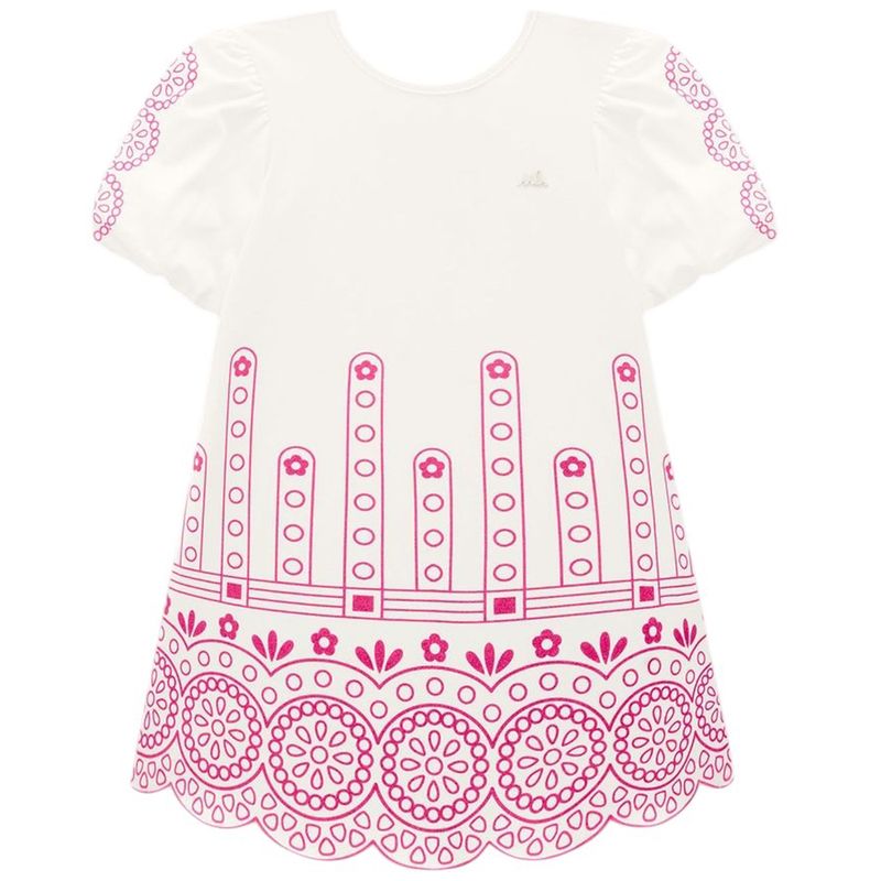 Vestido-blanco-con-estampado-de-flores-para-niña-104783414
