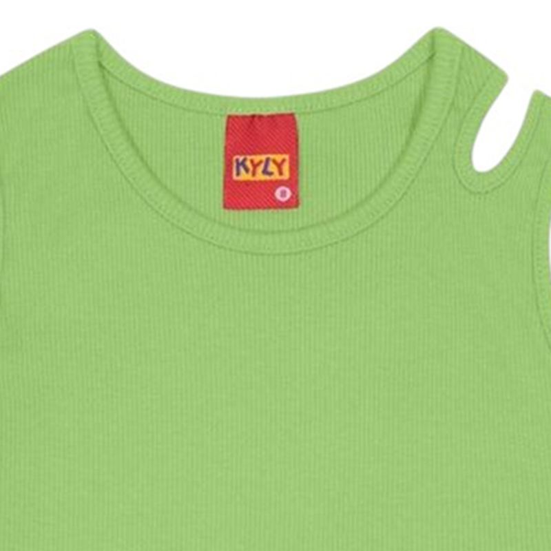Blusa-verde-solido-para-niña-104781965