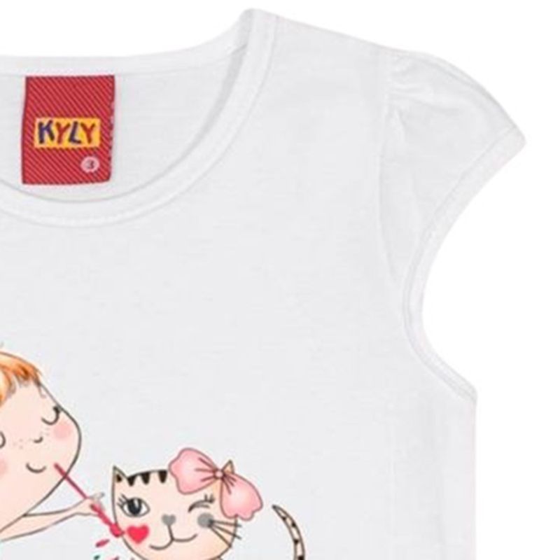 Blusa-blanca-con-estampado-para-niña-104781947