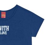 Blusa-azul-con-estampado-para-niña-104781968