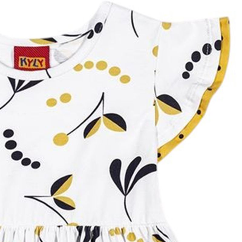 Vestido-blanco-con-estampado-para-niña-104789091