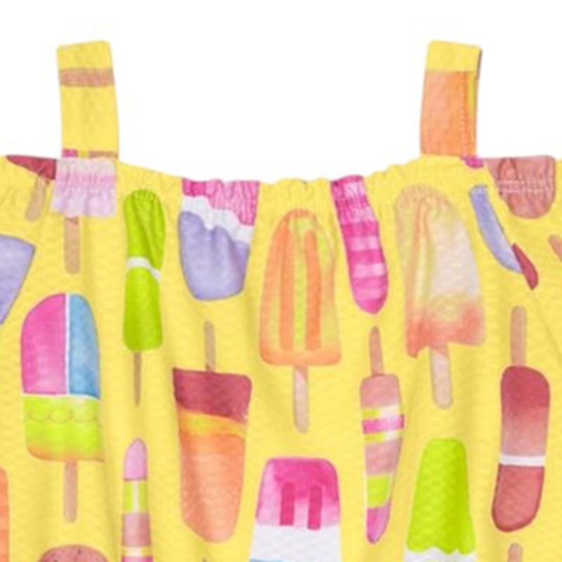 Romper-amarillo-con-estampado-para-niña-104781942
